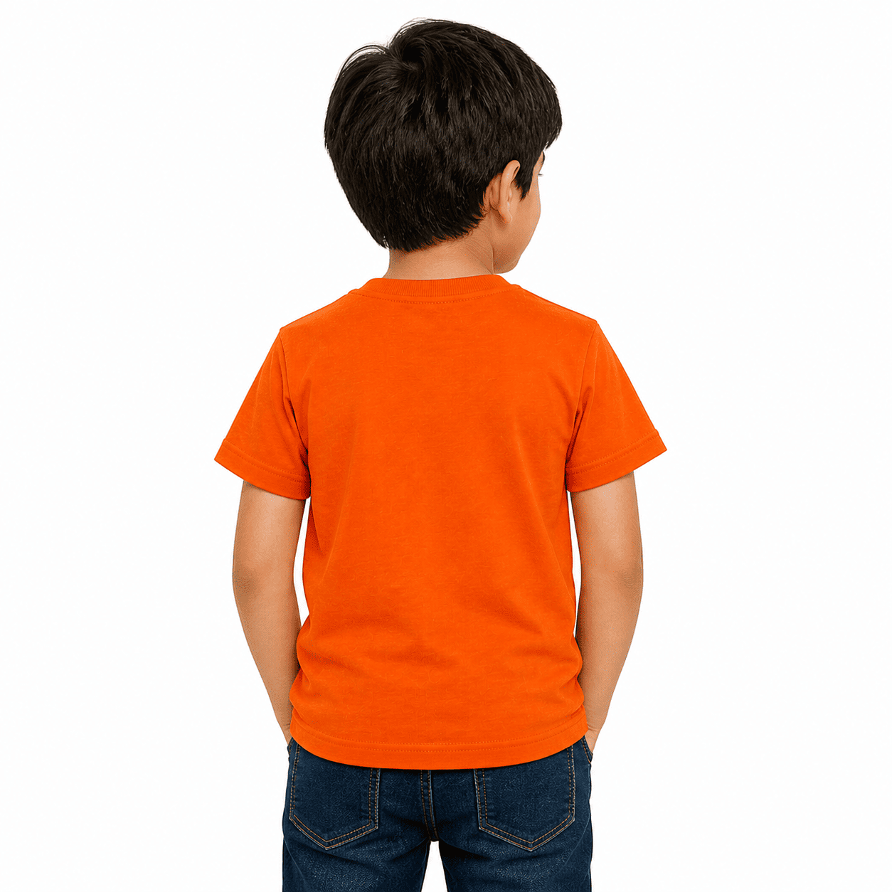 Reekaz Kids Adventure T-Shirt – Orange Cotton Graphic Tee, Soft & Breathable Daily Wear