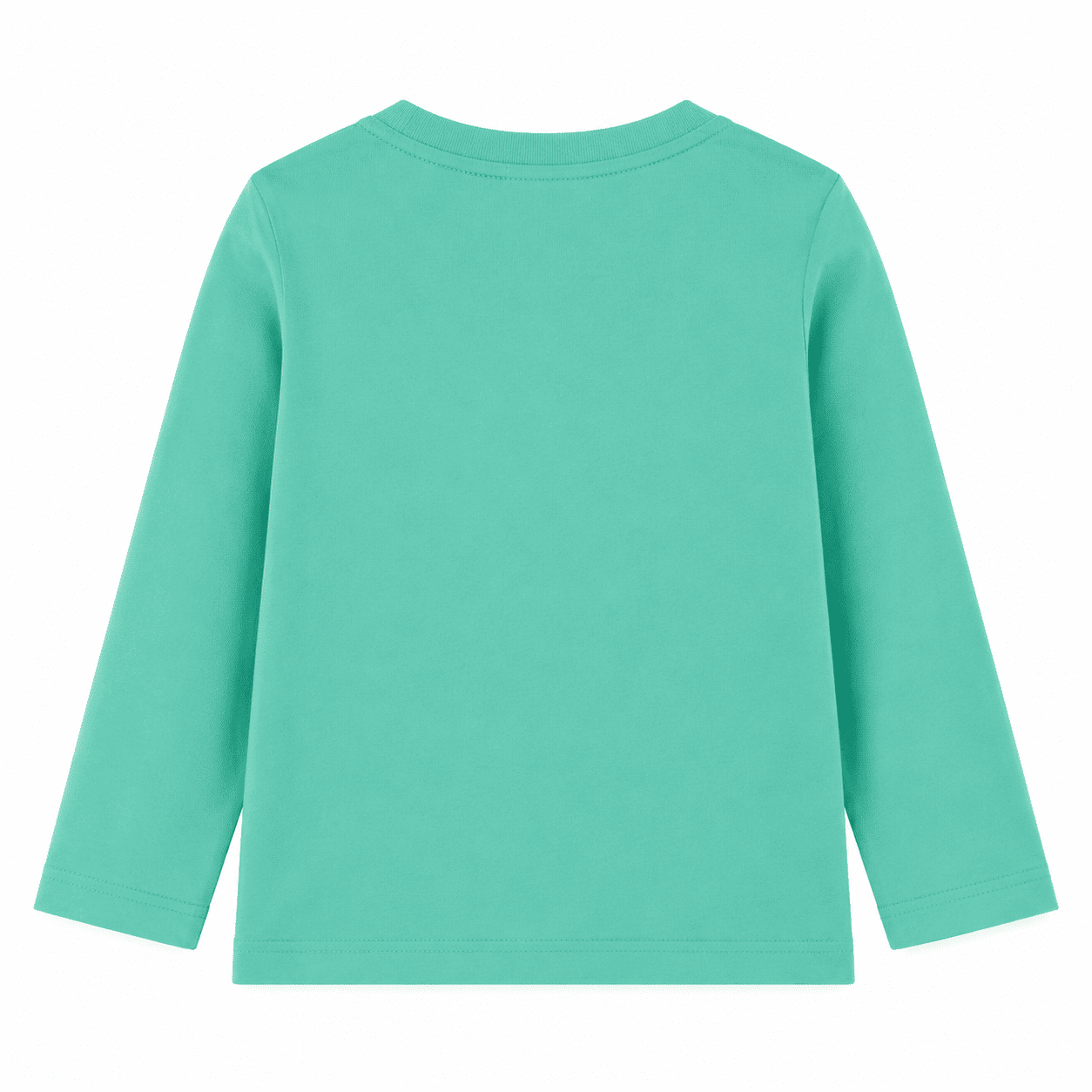 Reekaz Boys Light Green Full Sleeve Cotton T-Shirt with Bat-Inspired Graphic