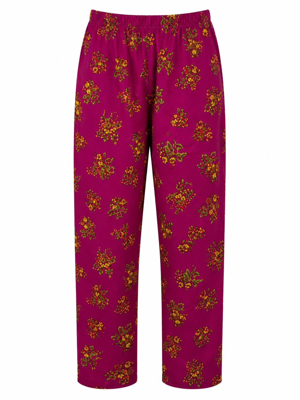 Reekaz Girls Floral Printed Co-Ord Set – Magenta | Soft & Comfortable Cotton 2-Piece Outfit