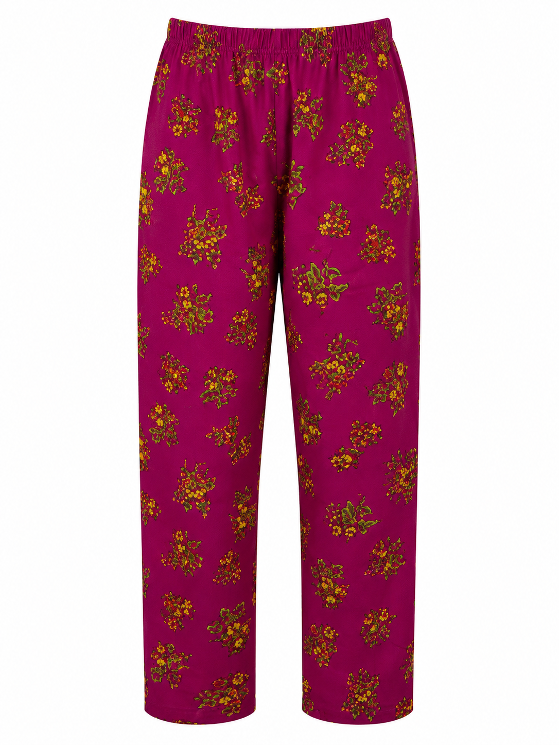 Reekaz Girls Floral Printed Co-Ord Set – Magenta | Soft & Comfortable Cotton 2-Piece Outfit