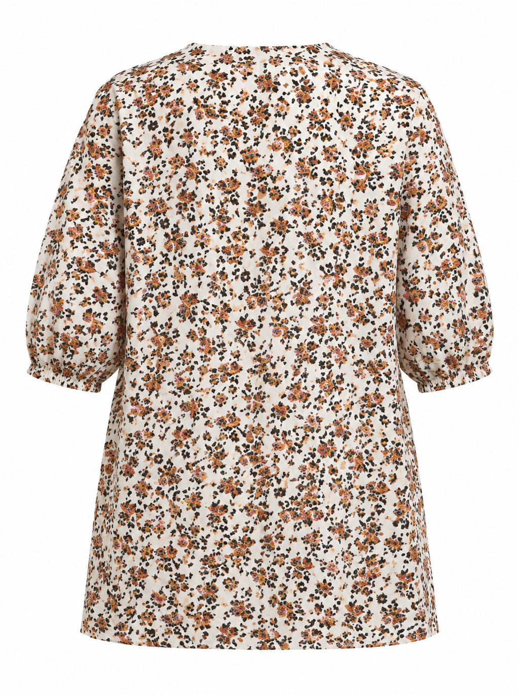 Girls Floral Printed Co-Ord Set – Cream | Soft Cotton Summer Outfit
