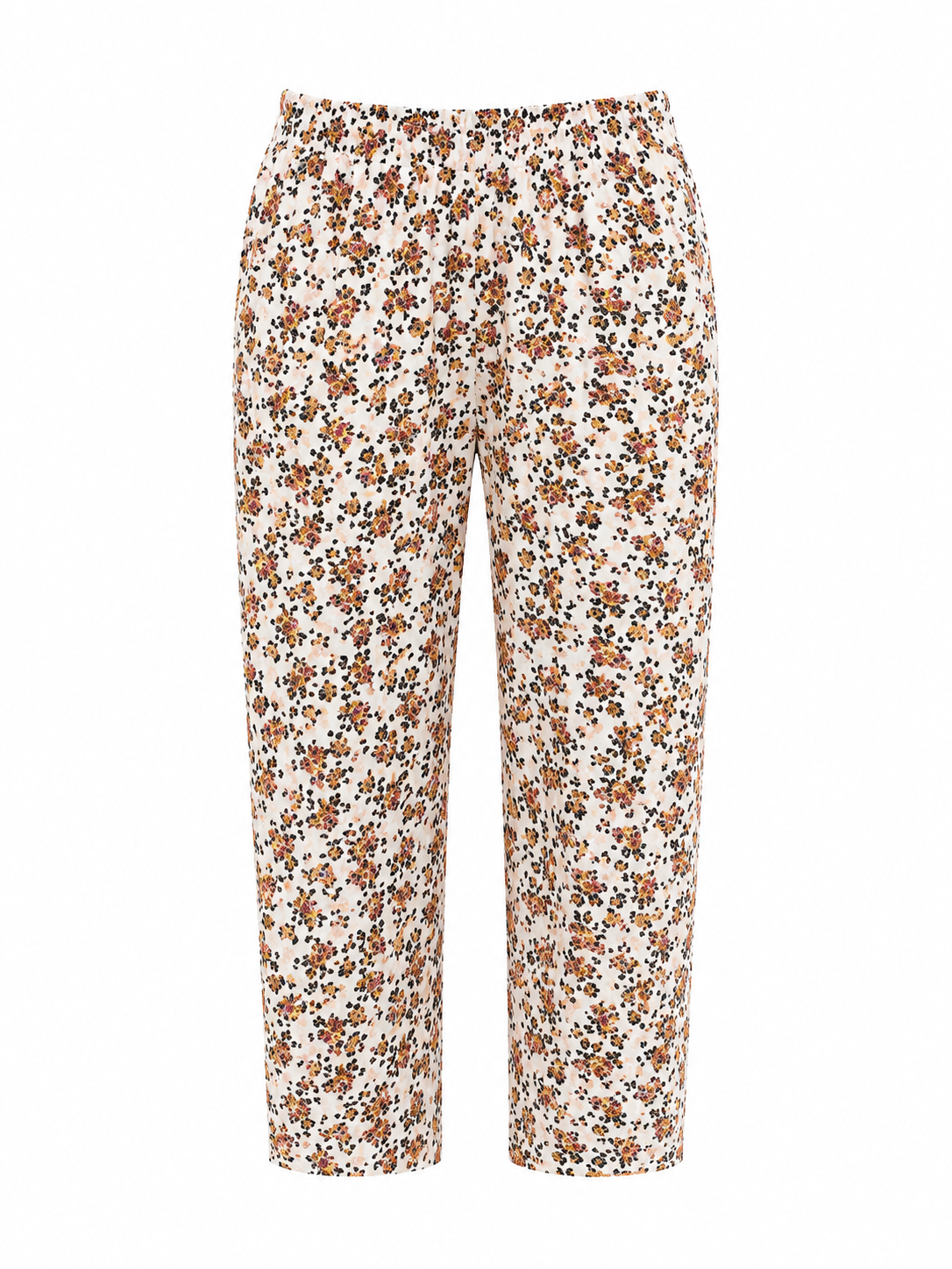 Girls Floral Printed Co-Ord Set – Cream | Soft Cotton Summer Outfit