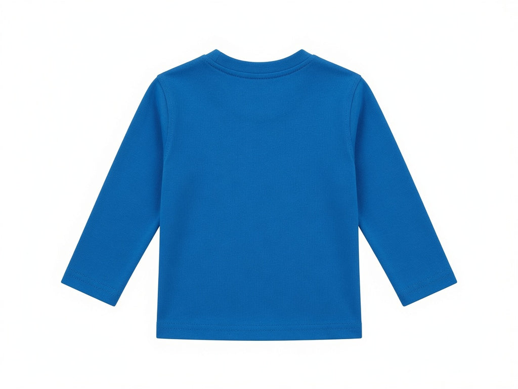 Cuter Version of Dad Blue Long Sleeve T-Shirt for Boys | Reekaz Kids 3D Lettering | 1-12 Years