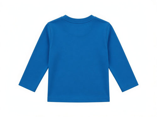 Cuter Version of Dad Blue Long Sleeve T-Shirt for Boys | Reekaz Kids 3D Lettering | 1-12 Years