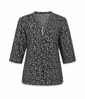 Reekaz Girls Black & White Floral Printed Cotton Kurta & Trouser Co-Ord Set