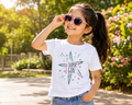 Reekaz Girls Super Girl Graphic T-Shirt – White Cotton Half Sleeve Tee (1–12 Years)