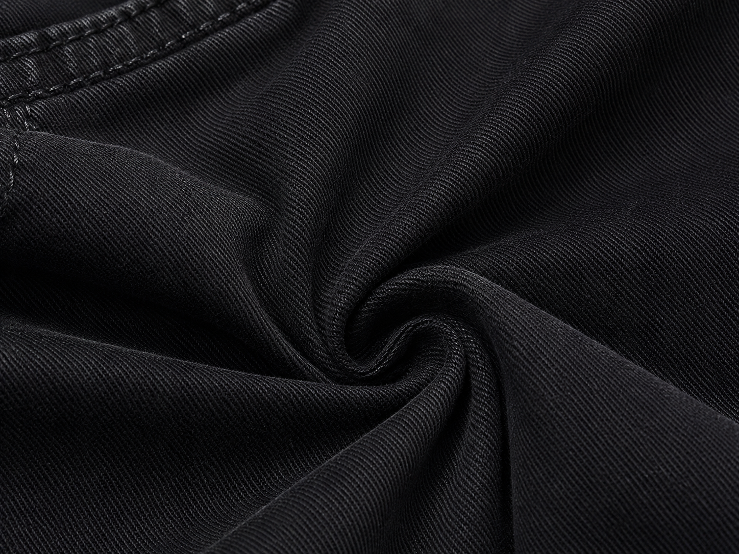 Reekaz Boys Black Slim Fit Cotton Twill Pants | Everyday Casual Trousers | Kids Stretch Pants