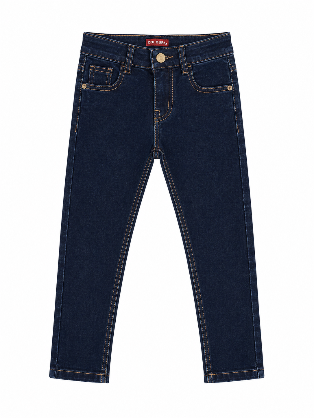 Reekaz Boys Ink Blue Denim Jeans | Slim Fit Stretch Pants