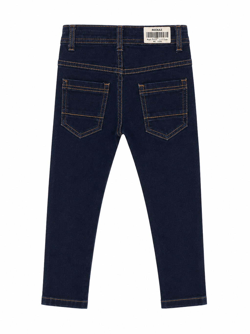 Reekaz Boys Ink Blue Denim Jeans | Slim Fit Stretch Pants