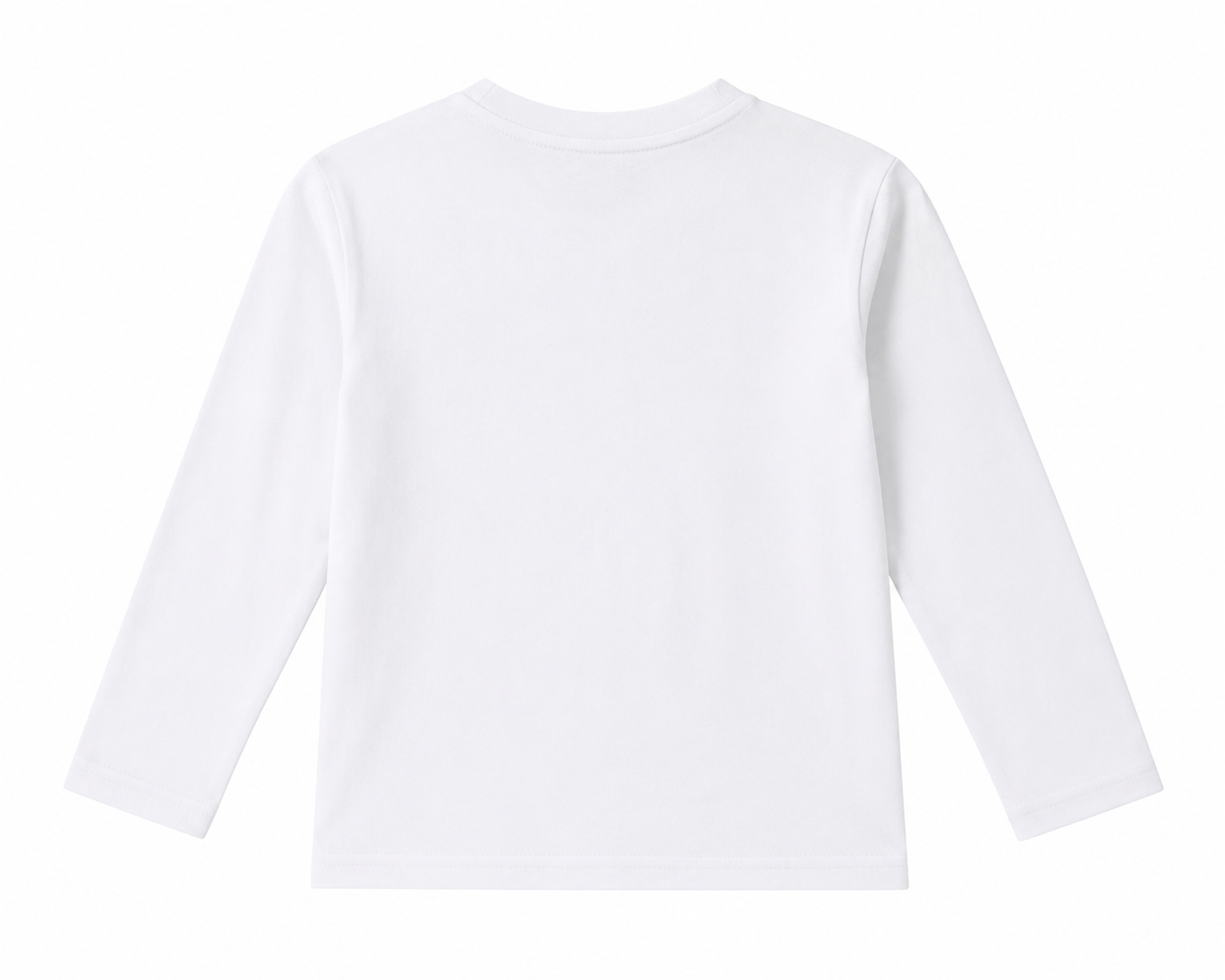 Reekaz Girls White Butterfly Graphic Long Sleeve T-Shirt | Soft Cotton Casual Tee (1–12 Years)