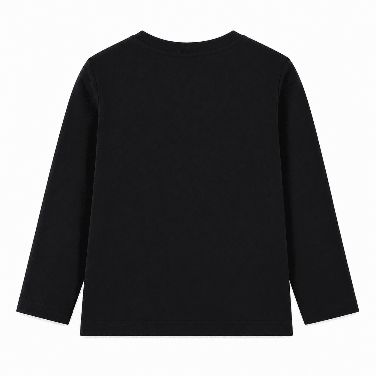 Reekaz Boys Black "Game Day" Full Sleeve Cotton T-Shirt | Kids Sports Graphic Tee (1-12 Years)