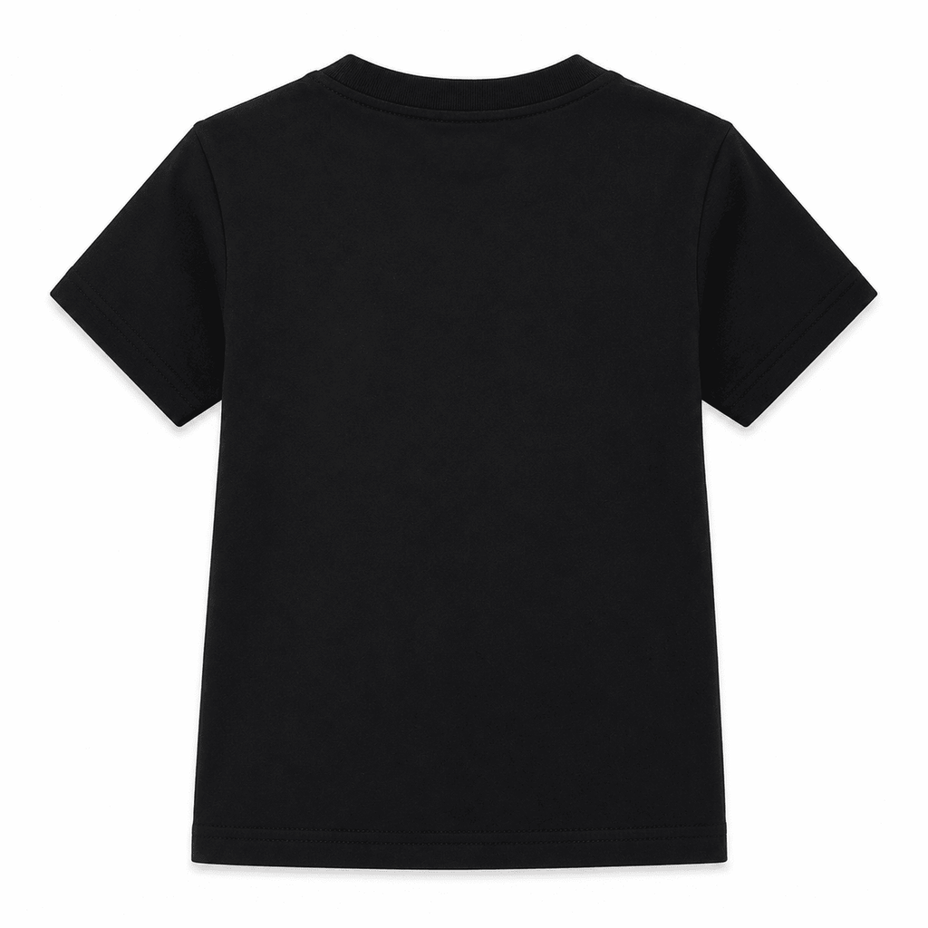 Reekaz Boys Black Motorcycle Graphic T-Shirt – Ride to the Future – Soft Cotton Half Sleeves (1–12 Years)