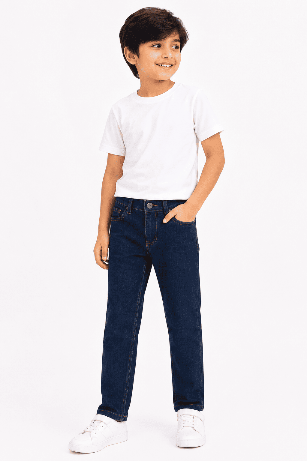 Reekaz Kids Premium Dark Blue Denim Jeans – Classic Everyday Fit