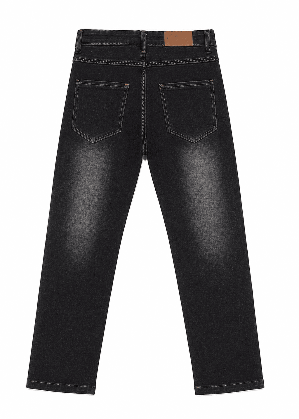 Reekaz Boys Black Denim Jeans – Slim Fit Casual Full-Length Pant