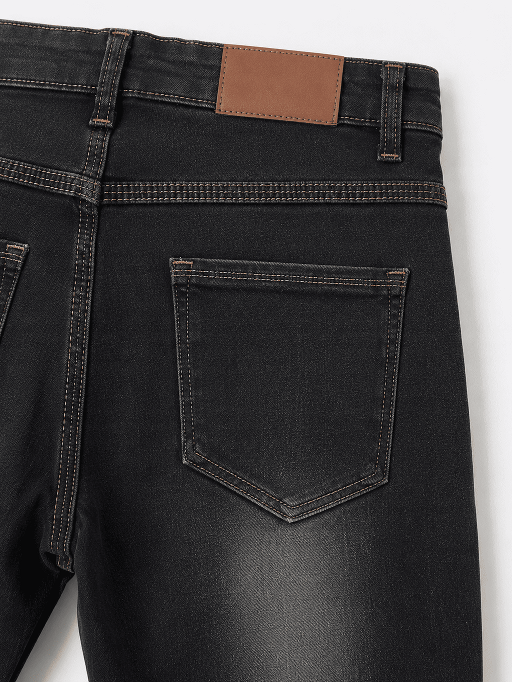 Reekaz Boys Black Denim Jeans – Slim Fit Casual Full-Length Pant