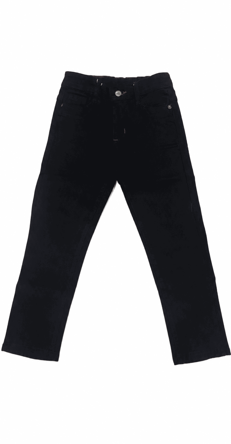Reekaz Boys Black Denim Jeans – Classic Everyday Full-Length Pant
