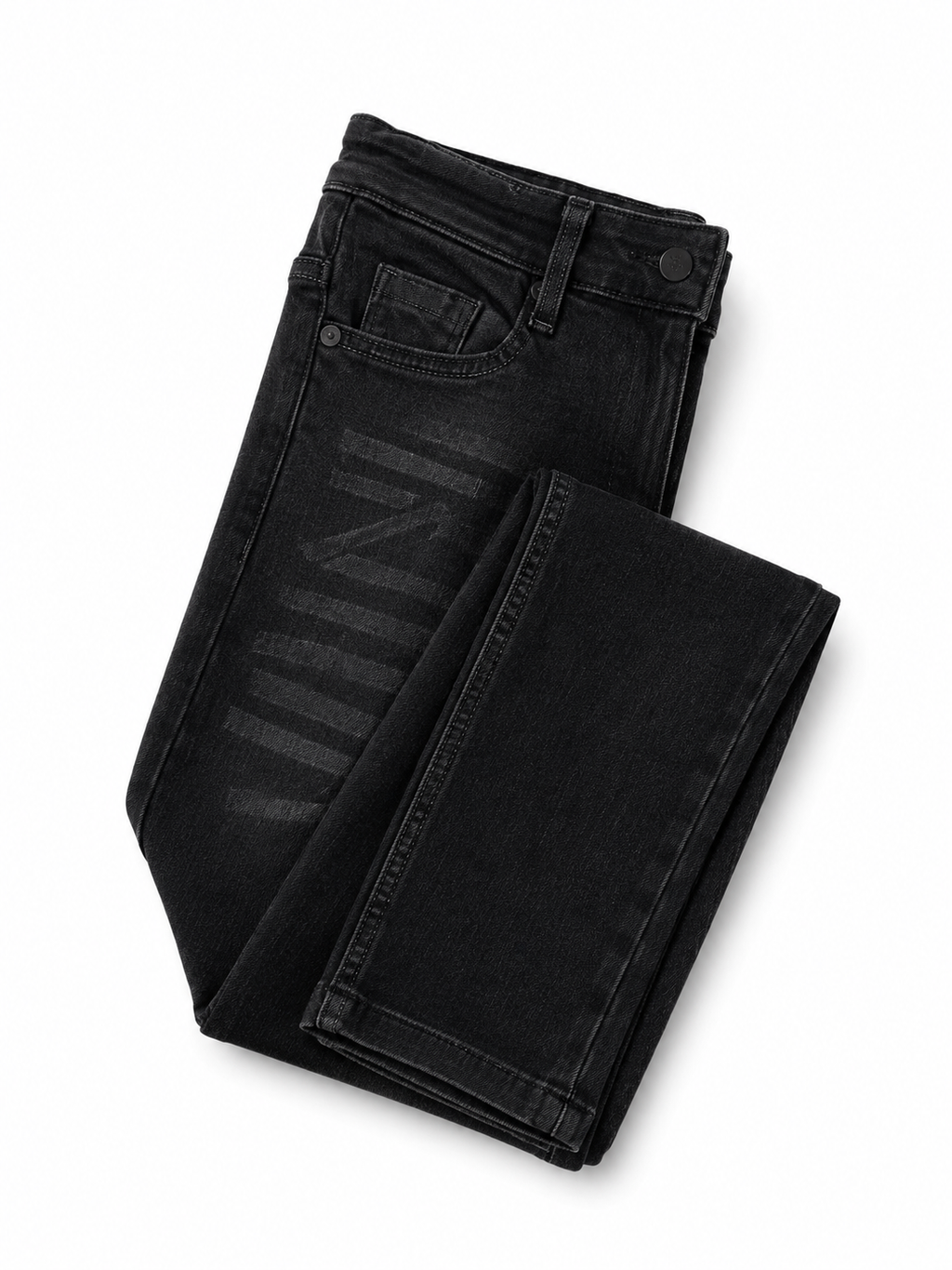 Reekaz Boys Black Denim Jeans – Slim Fit Casual Full-Length Pant
