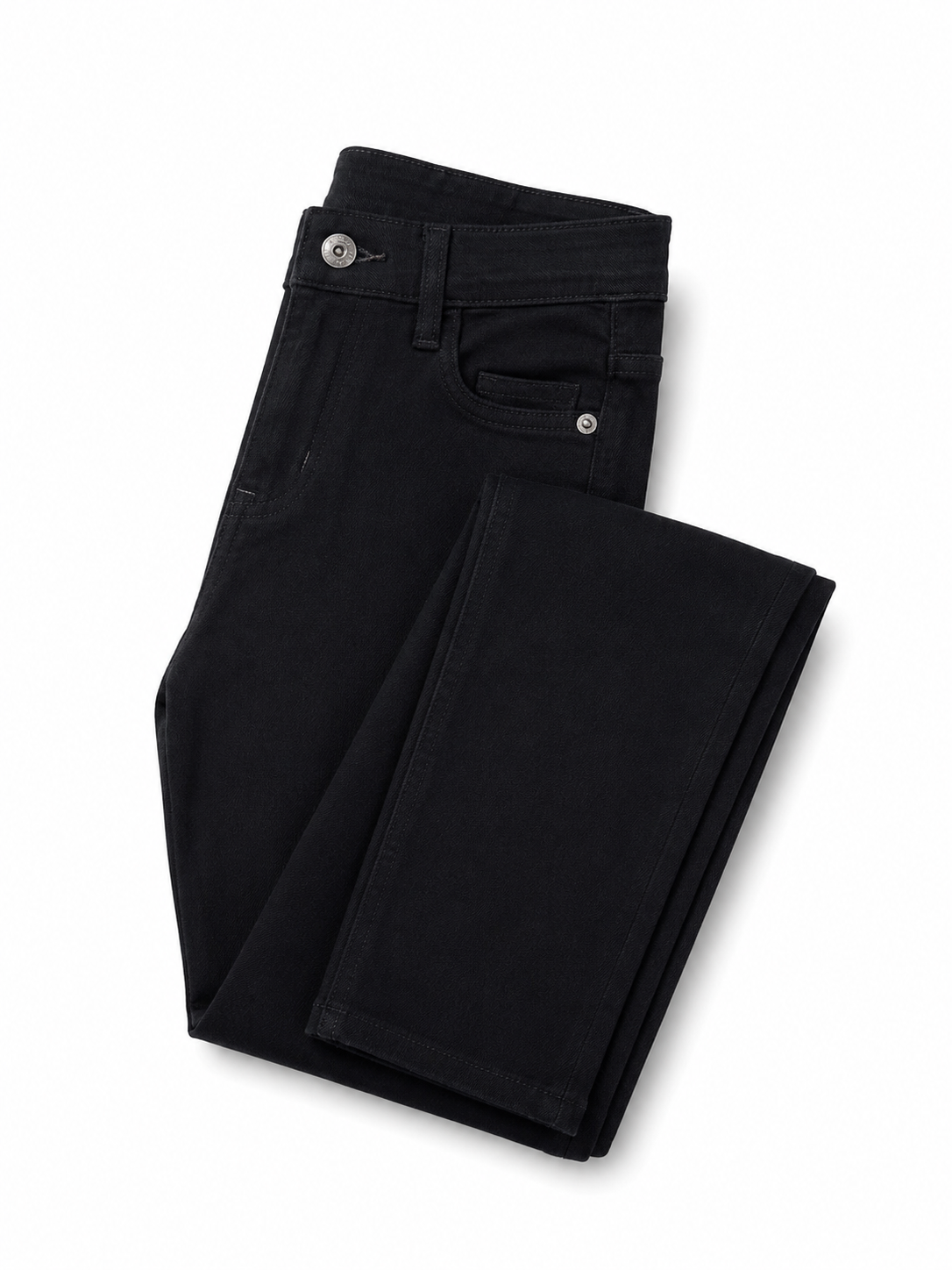 Reekaz Boys Black Denim Jeans – Classic Everyday Full-Length Pant