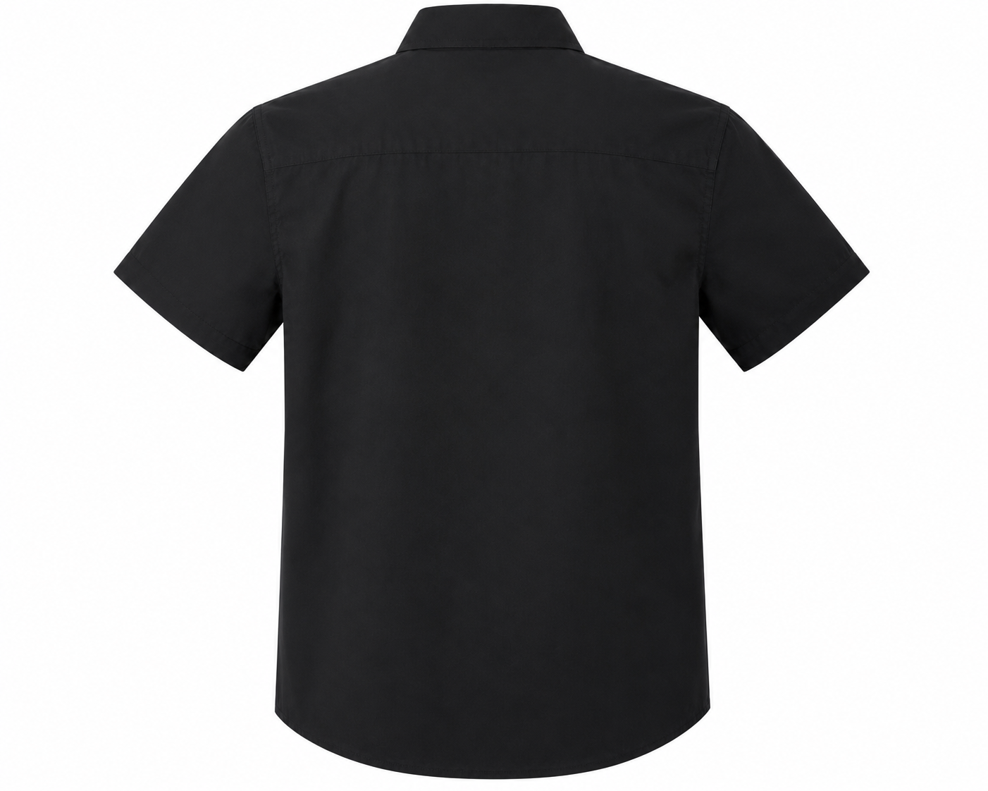 Reekaz Boys Black Short Sleeve Casual Button-Up Shirt | Smart Cotton Shirt for Kids (4–10 Years)