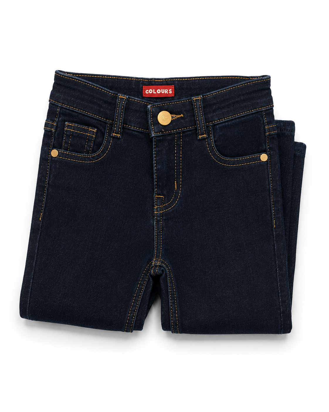 Reekaz Boys Ink Blue Denim Jeans | Slim Fit Stretch Pants