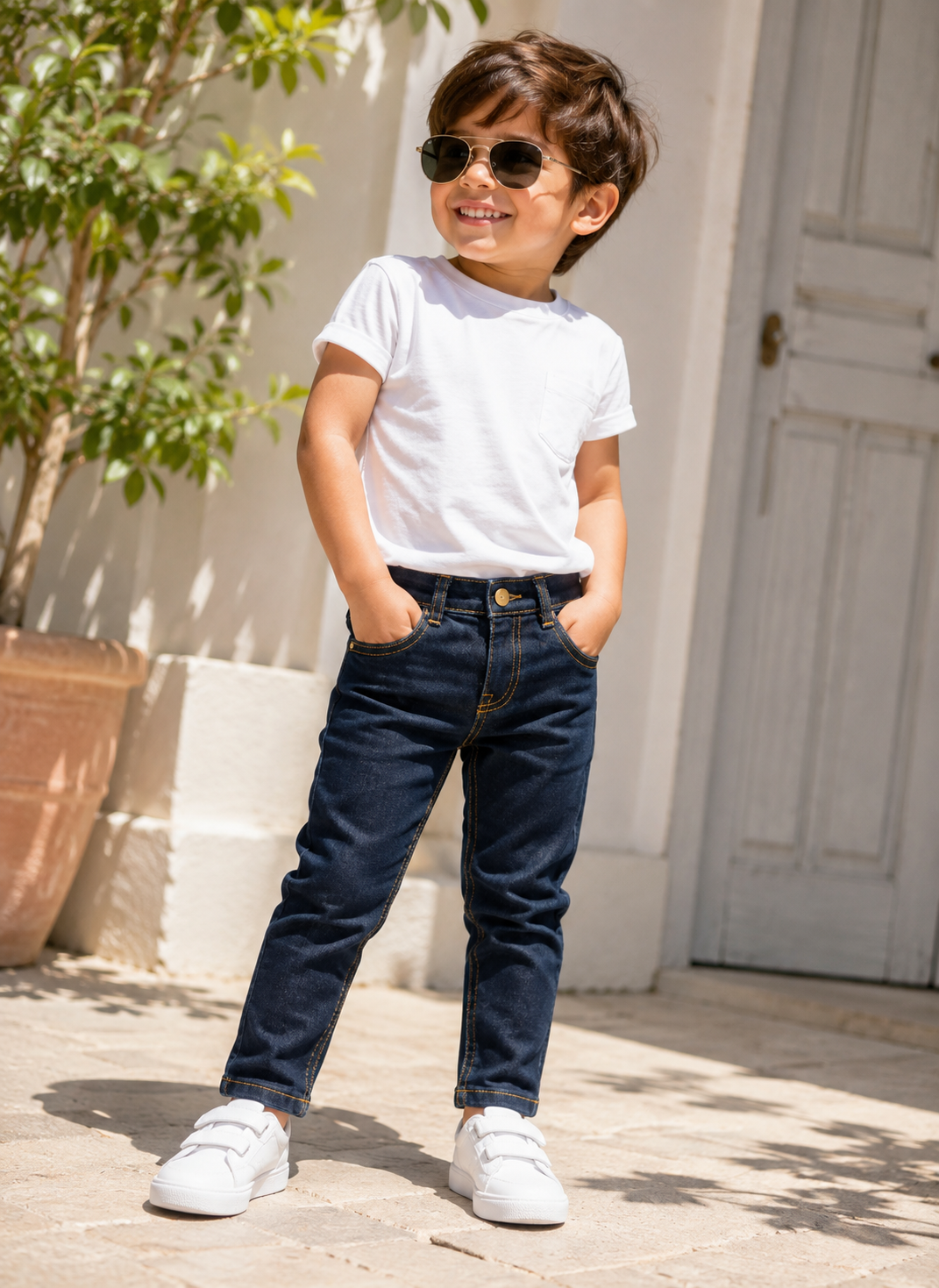 Reekaz Boys Blue Denim Jeans