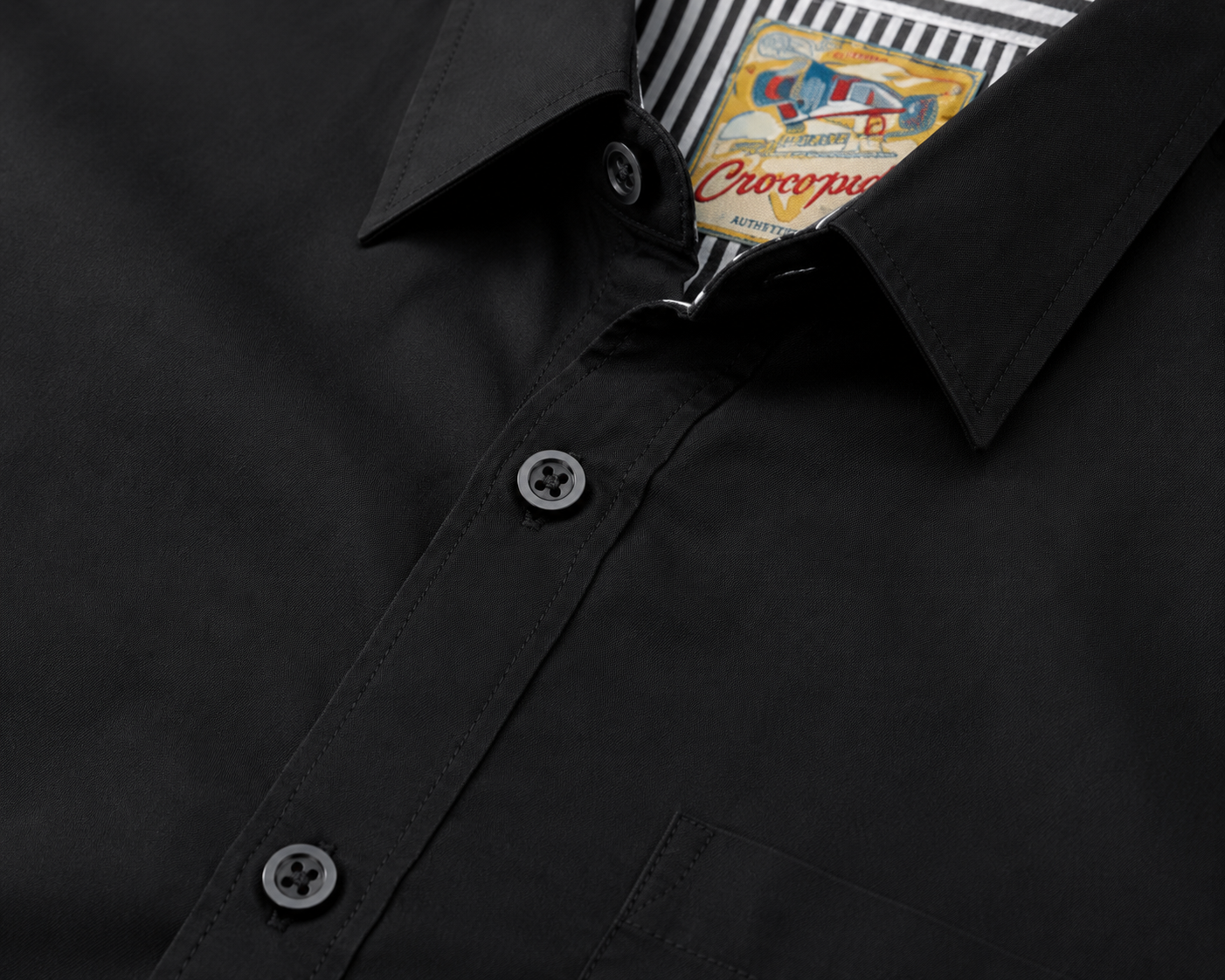 Reekaz Boys Black Short Sleeve Casual Button-Up Shirt | Smart Cotton Shirt for Kids (4–10 Years)