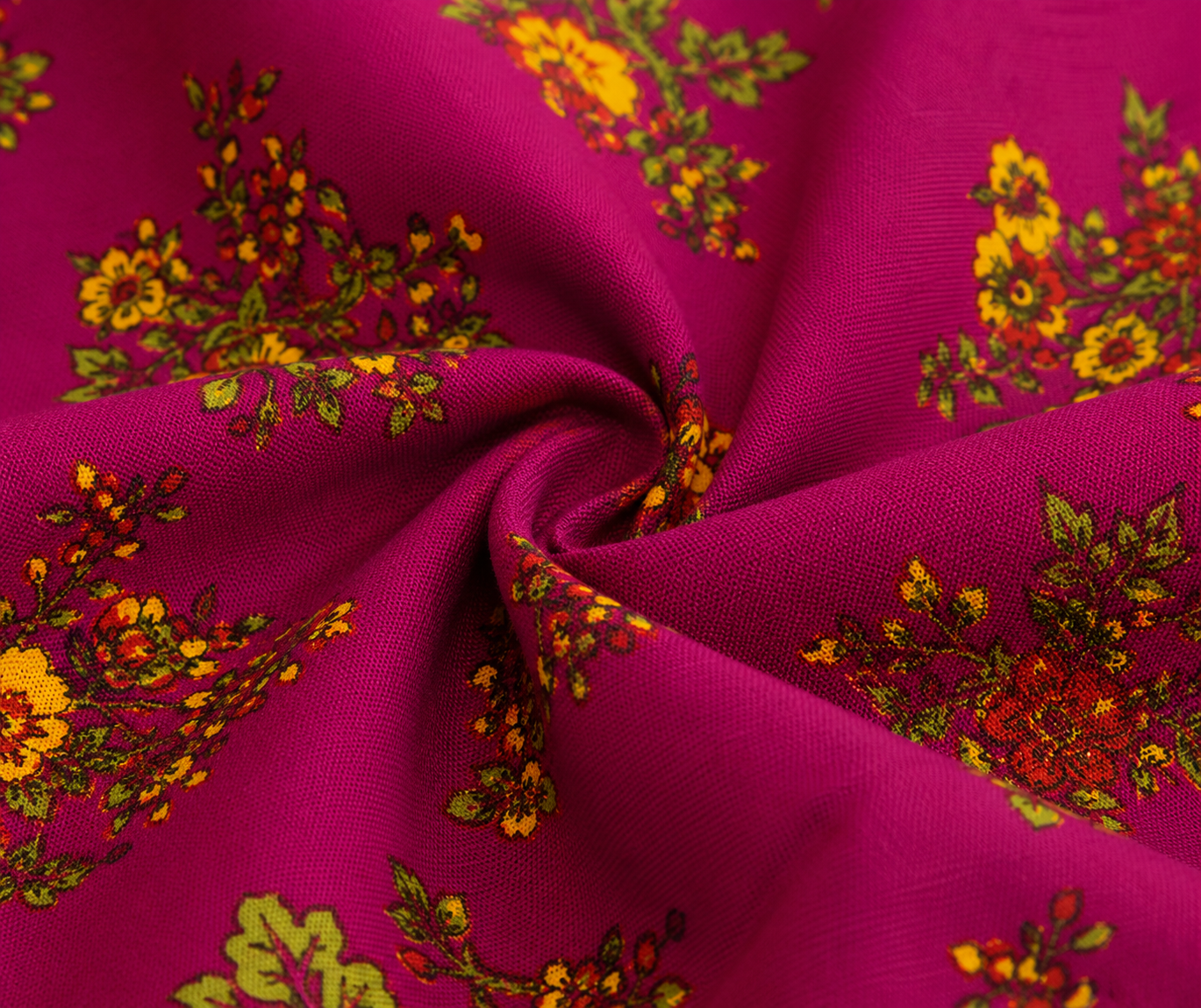 Reekaz Girls Floral Printed Co-Ord Set – Magenta | Soft & Comfortable Cotton 2-Piece Outfit