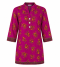 Reekaz Girls Floral Printed Co-Ord Set – Magenta | Soft & Comfortable Cotton 2-Piece Outfit