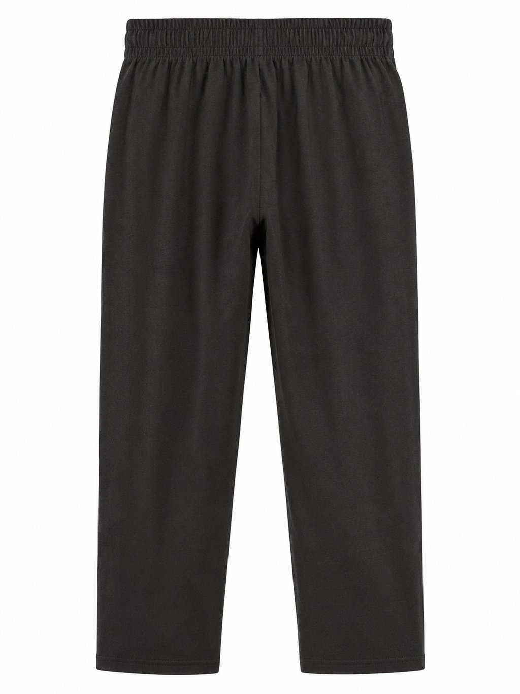 Reekaz Girls Black Graphic Cotton Trousers – Soft Elastic Waist Casual Bottoms