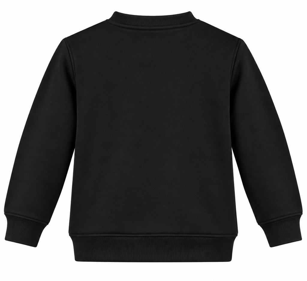 Boys Black Play The Game Printed Sweatshirt | Reekaz