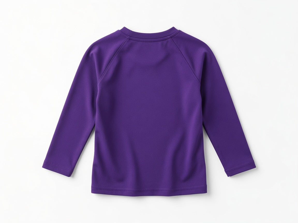Daddy's Little Buddy Boys Long Sleeve Graphic T-Shirt - Purple | Soft Cotton Tee