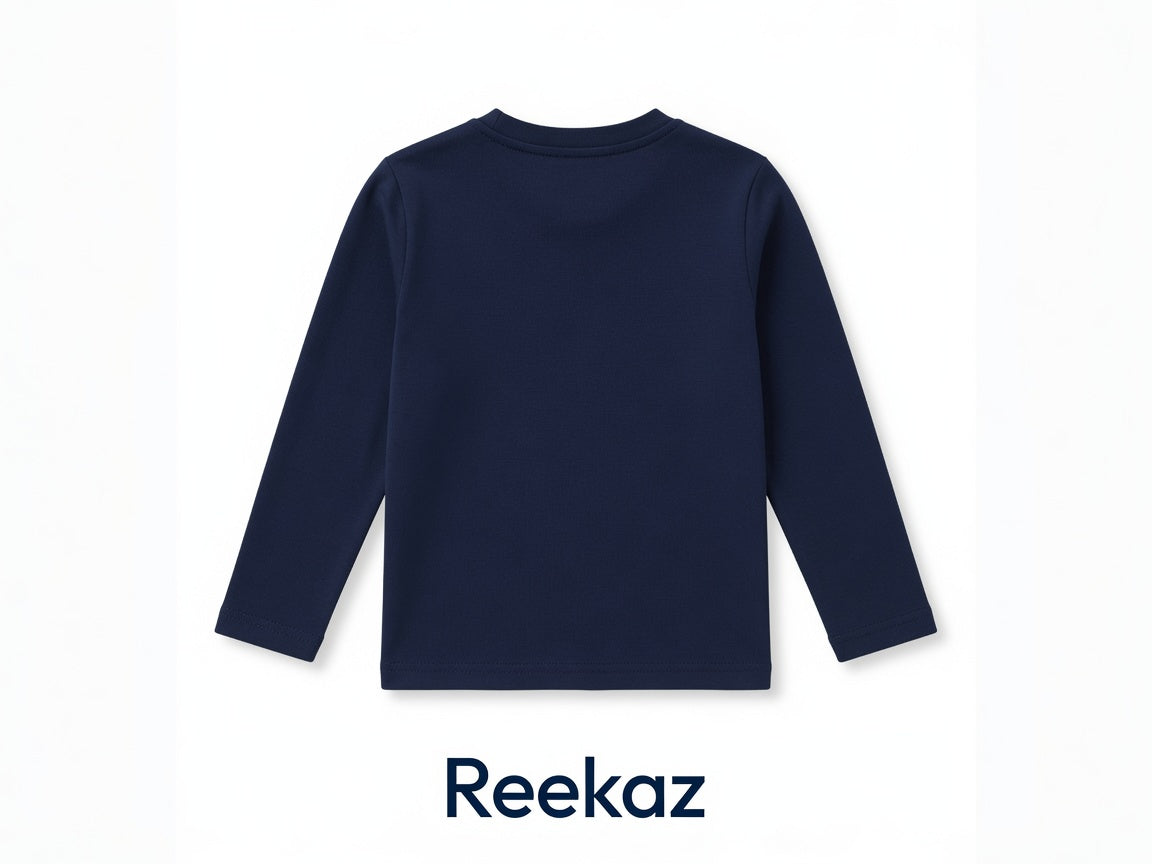 Daddy's Little Buddy Navy Blue Long Sleeve T-Shirt for Boys | Reekaz Kids Fashion | 1-12 Years